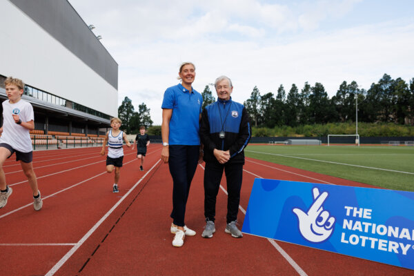 Lee McConnell and Eric Fisher at Meadowbank Stadium