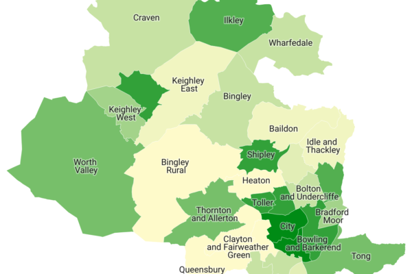 Map 30 years of National Lottery funding in Bradford's 30 wards