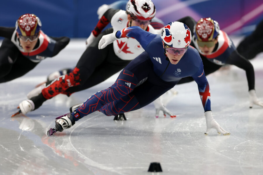 Niall Treacy at the Milano Ice Skating Arena during Milano Cortina 2026 Winter Olympics.