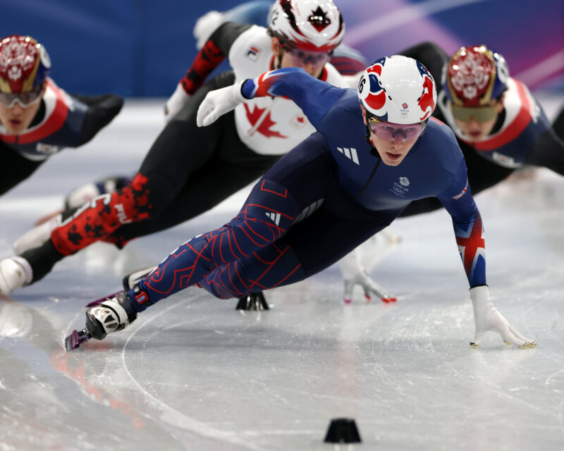Niall Treacy at the Milano Ice Skating Arena during Milano Cortina 2026 Winter Olympics.