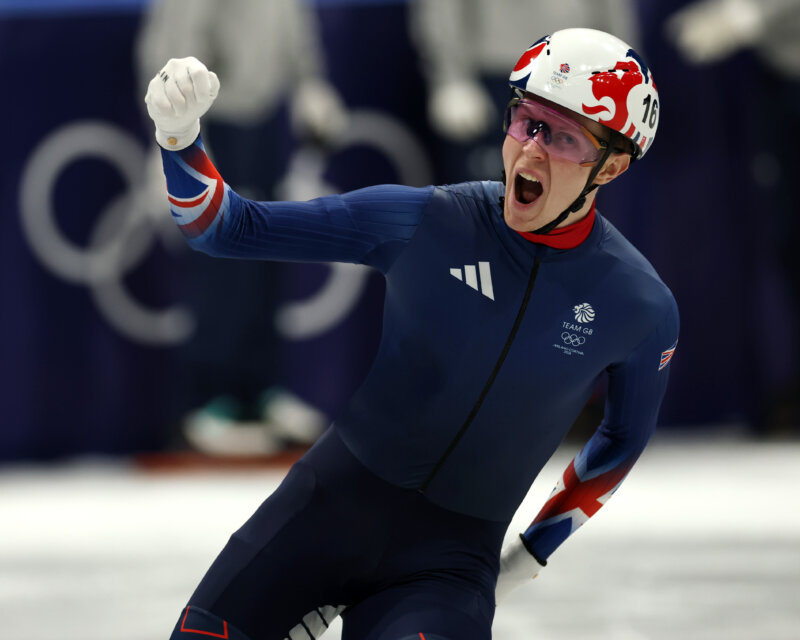 Niall Treacy at the Milano Ice Skating Arena during Milano Cortina 2026 Winter Olympics.