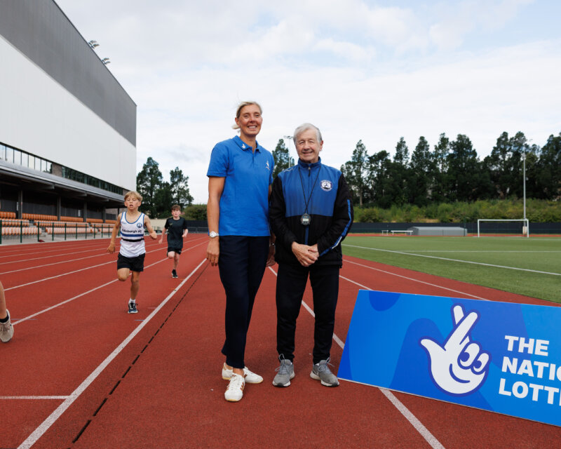 Lee McConnell and Eric Fisher at Meadowbank Stadium