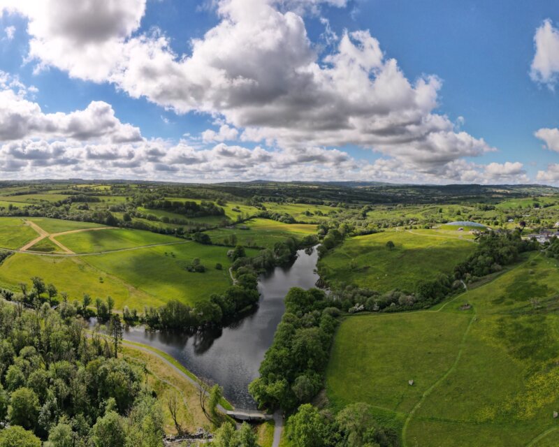 A bird eye view of the National Botanic Garden of Wales