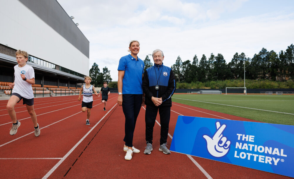 Lee McConnell and Eric Fisher at Meadowbank Stadium