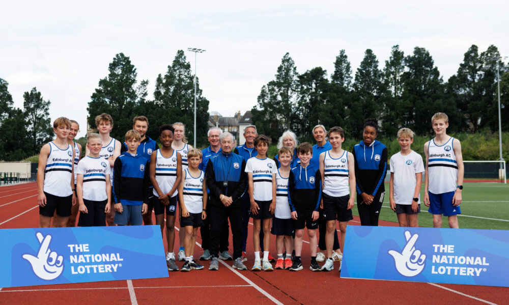 Lee McConnell and Eric Fisher with Edinburgh AC Running Club