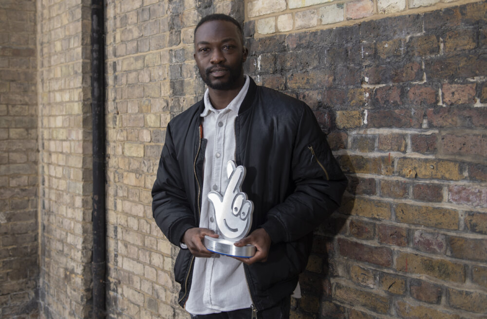 Signkid with his National Lottery Award