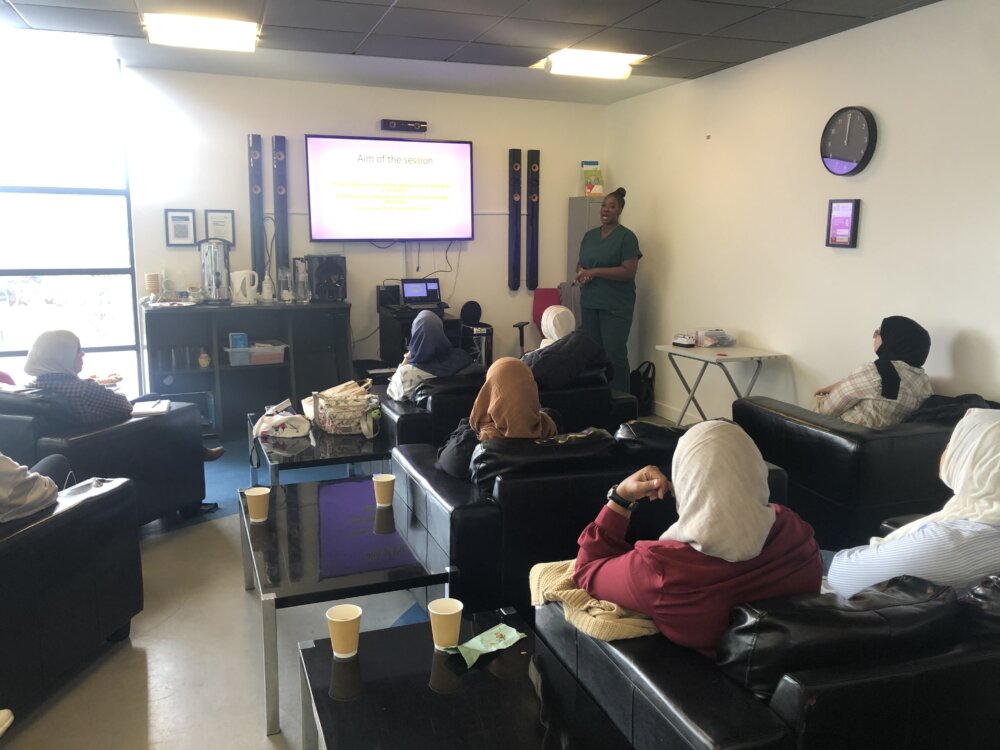 A safeguarding workshop on Claire's Law. (Image courtesy of PDT)