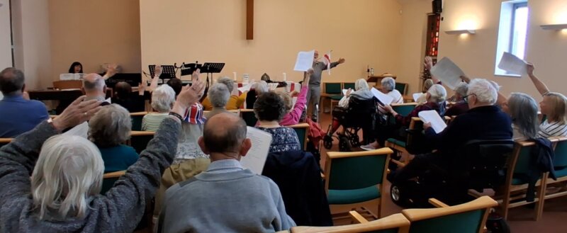 Group activity at the Elder Tree (picture courtesy of The Elder Tree)