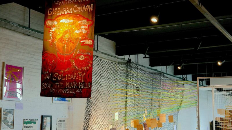 Peace Museum temp exhibit Greenham fence