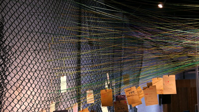 Peace Museum temp exhibit Greenham fence