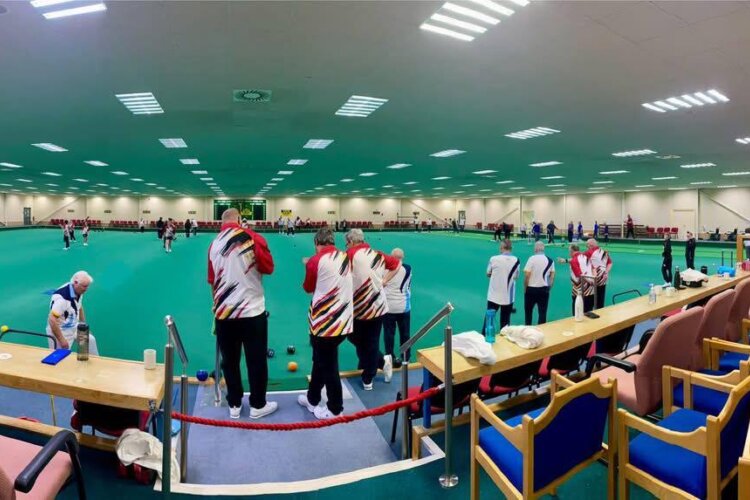 The green viewed from the lounge.