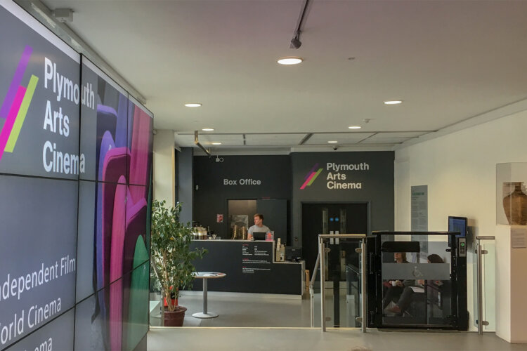 Plymouth Arts Cinema's Box Office and Café counter