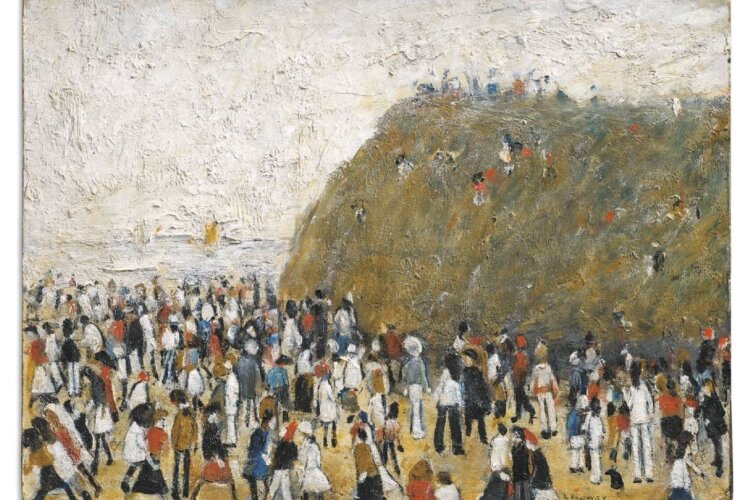 Image of L.S.Lowry's Beach Scene