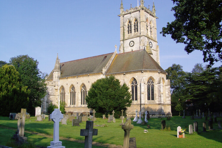 St Helen's from the Lychgate.