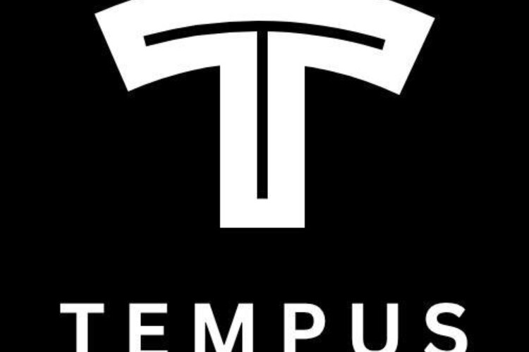 Tempus Community Projects logo: a bold, white stylised letter ‘T’ with a curved top bar above a vertical stem, set on a black background, with the word ‘TEMPUS’ in capital letters underneath
