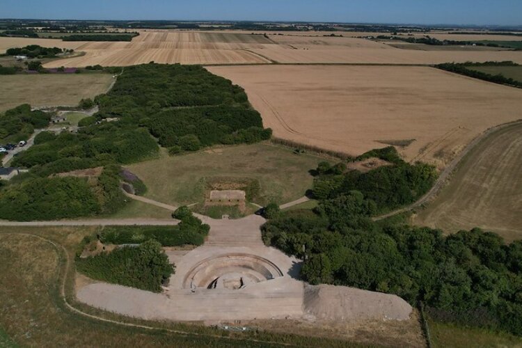 View of Wanstone Battery with the Anti-Aircraft site in the background